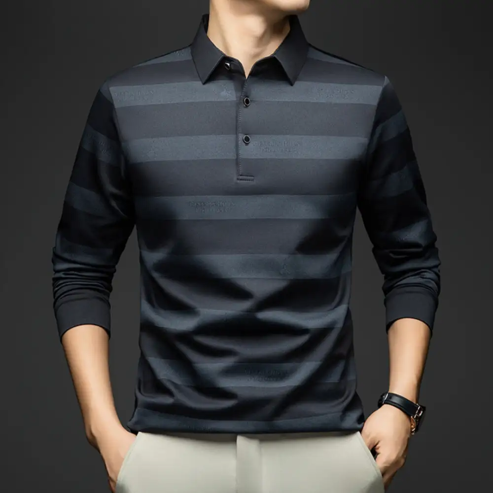 Diagonal Stripe Casual Pullover