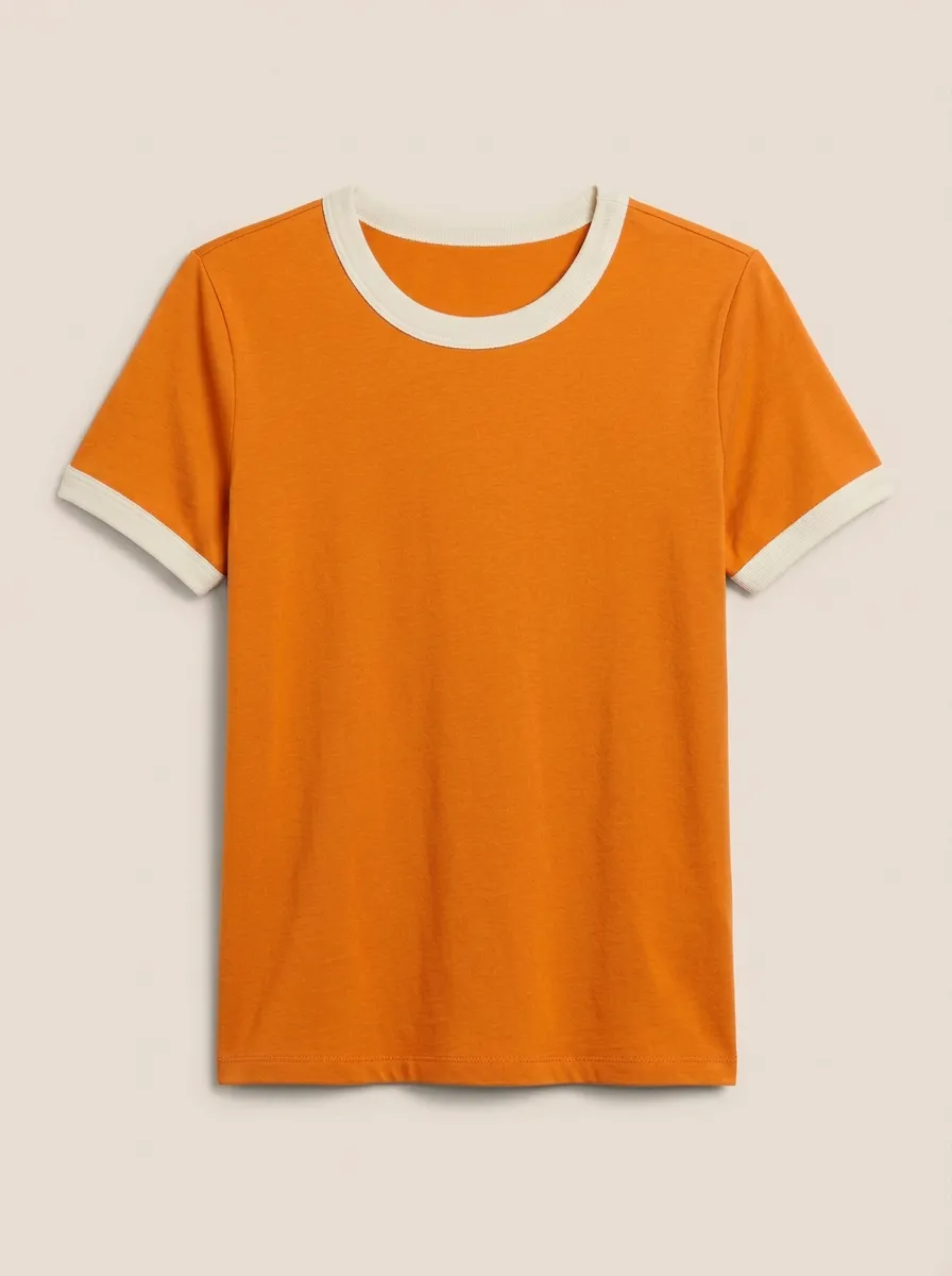 Women's Short-Sleeve Crewneck Ringer T-Shirt