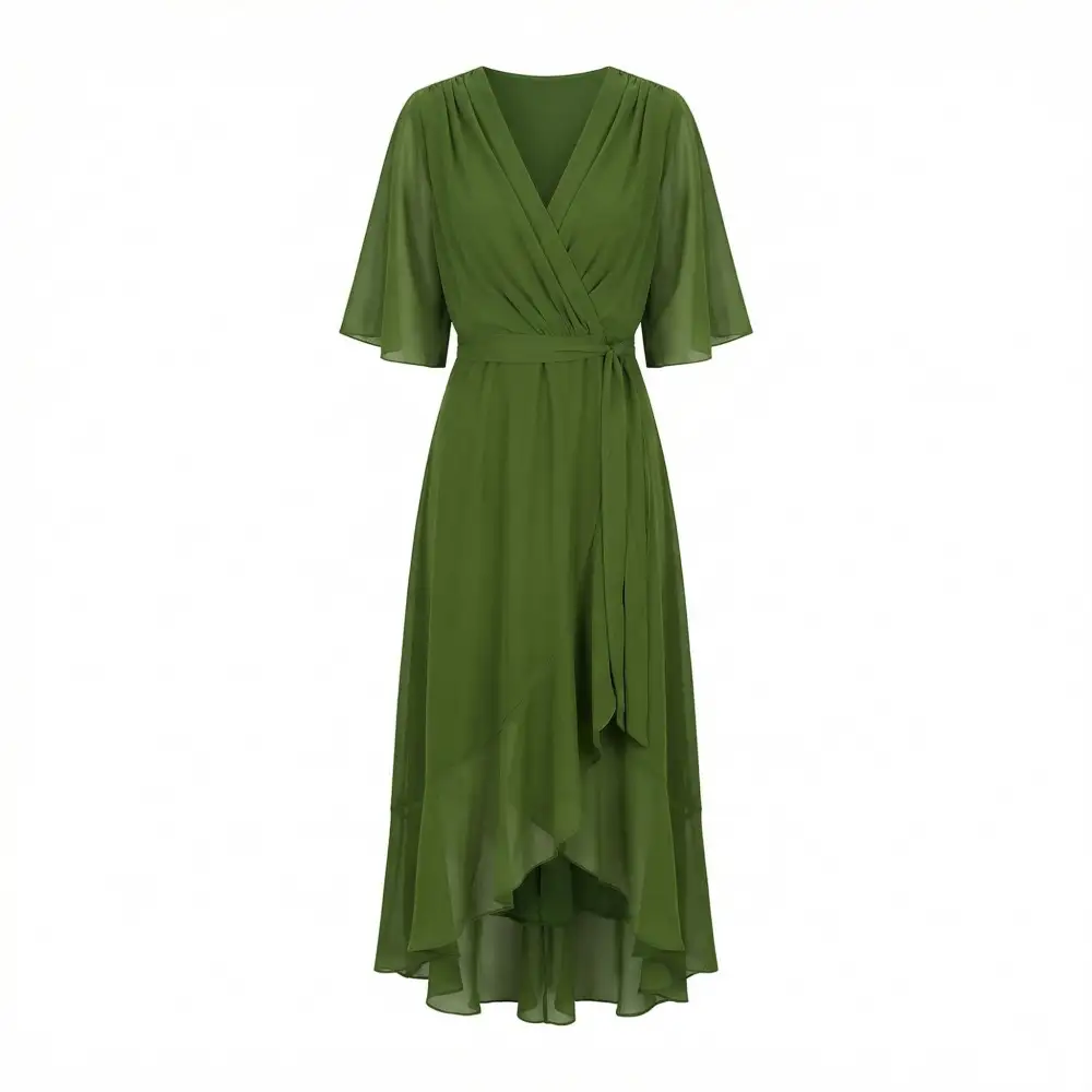  Wrap Maxi Soft Dress