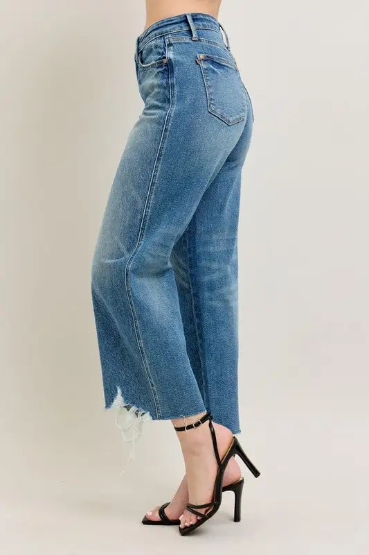 Crop Wide Leg Jeans