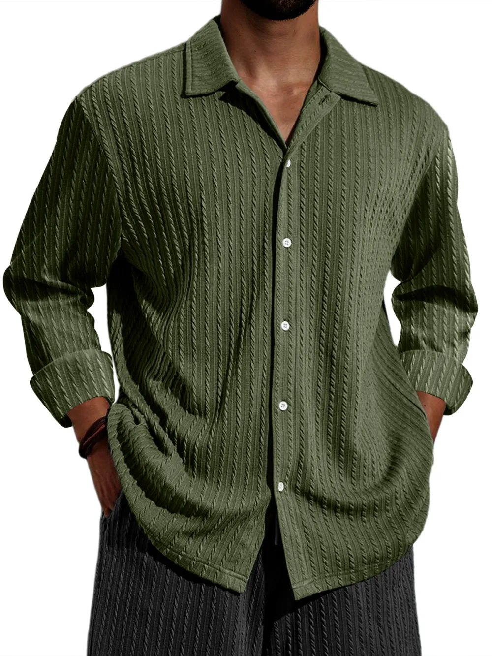 Long Sleeve Striped Shirt