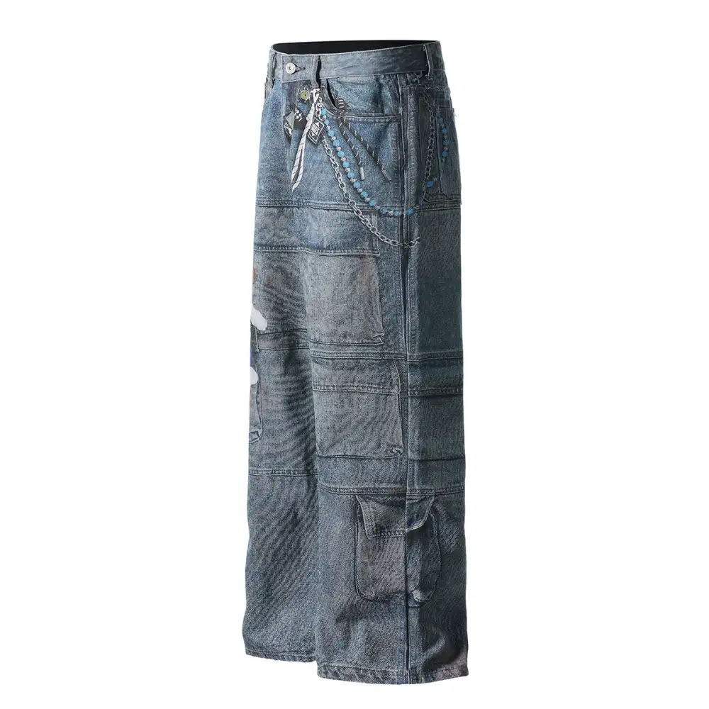 Comfort Fit Baggy Denim Jeans