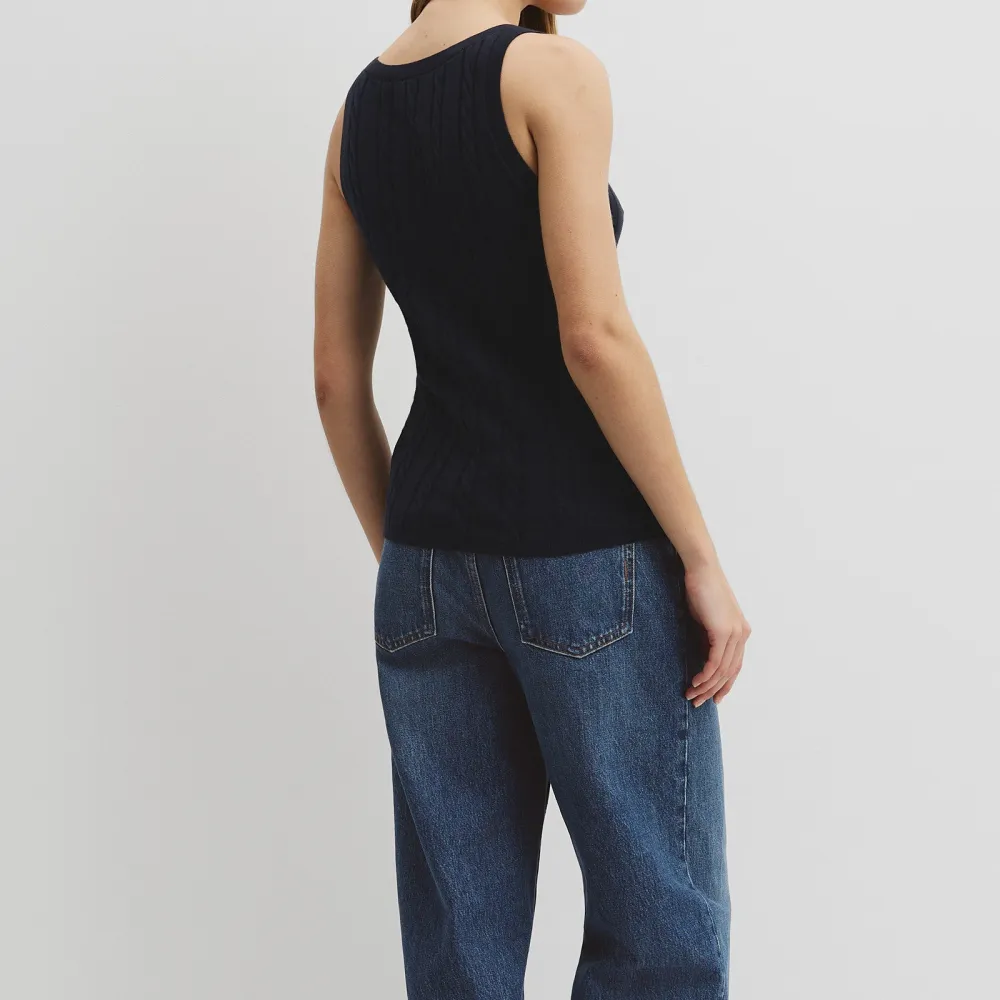 Women's Cable Knit Tank Top
