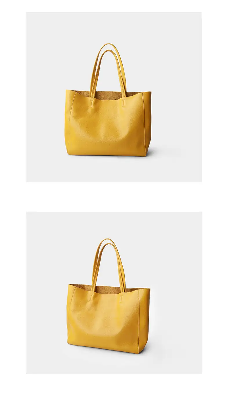 Full Grain Leather Convertible Tote Bag