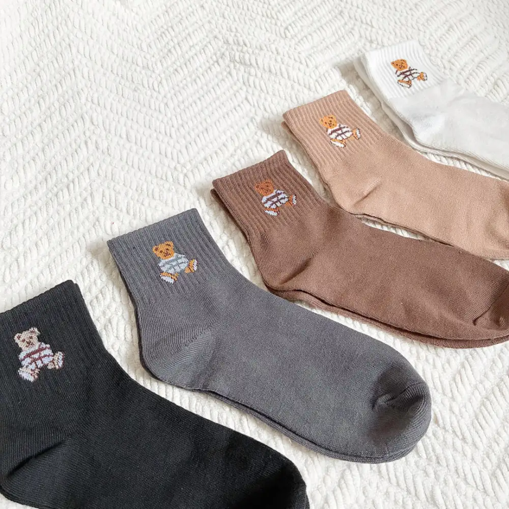 Cozy Teddy Bear Socks Pack