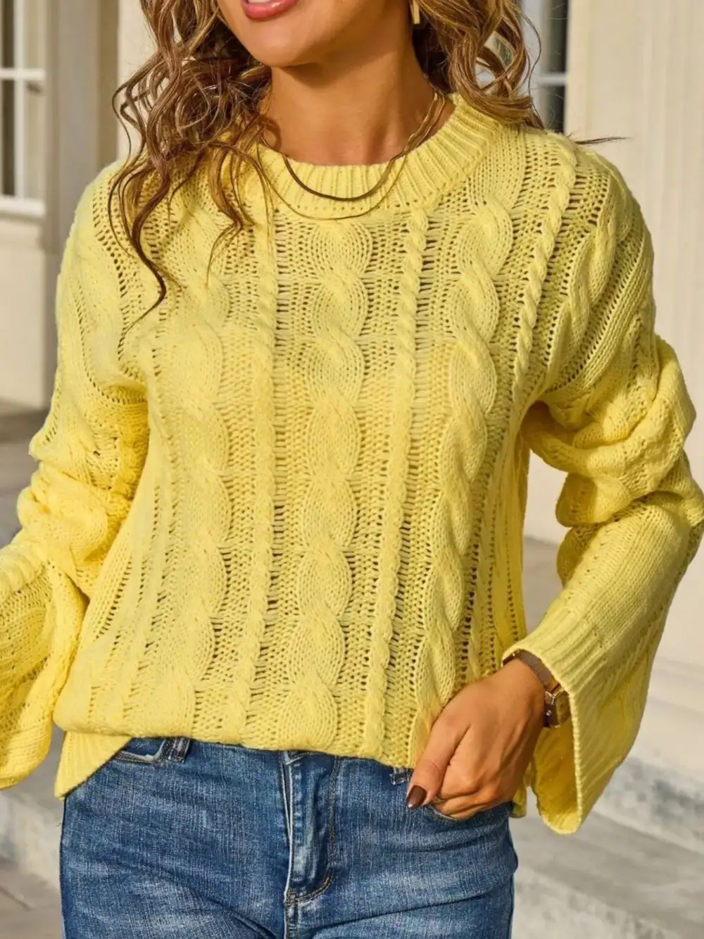 Knit Long Sleeve Sweater