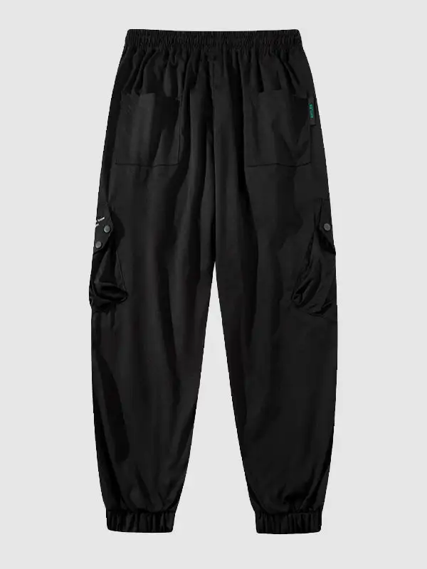 Men's multi-pocket drawstring cargo pants