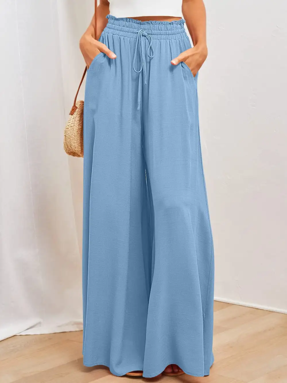 Wide Leg Pocket Pants