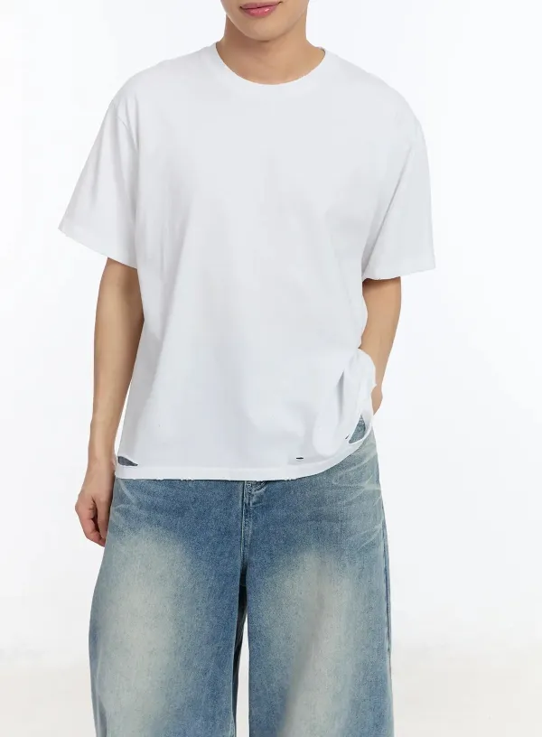 Men's Distressed Short Sleeve Tee