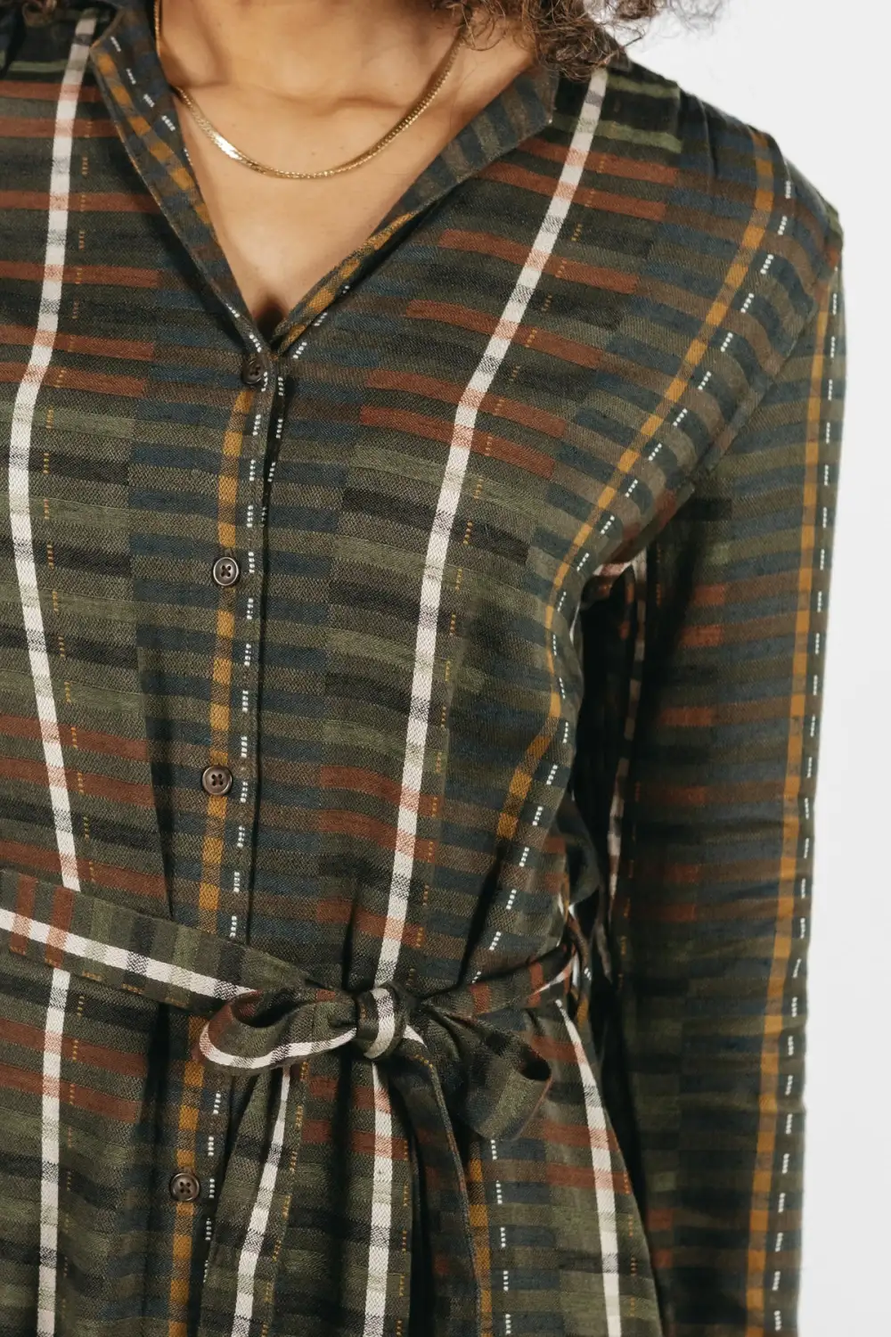 The V-Neck Shirt Casual Dress