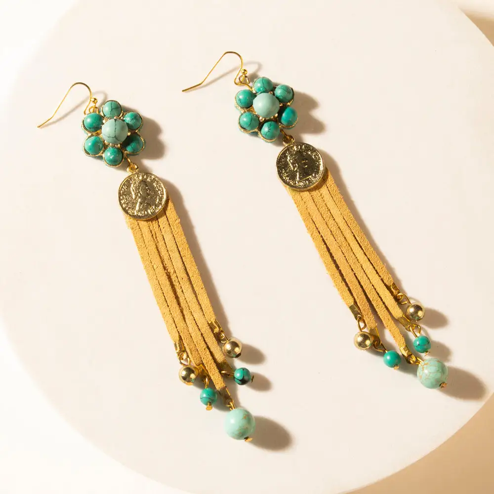 Floral Drop Earrings