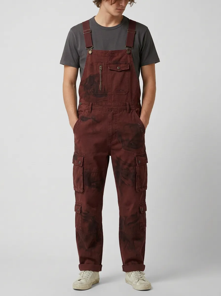 Cargo Overalls Distressed Overalls