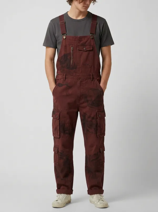 Cargo Overalls Distressed Overalls