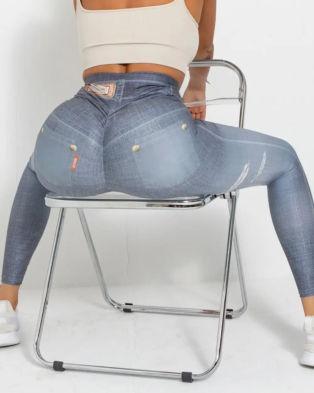 Active Scrunch Denim Leggings