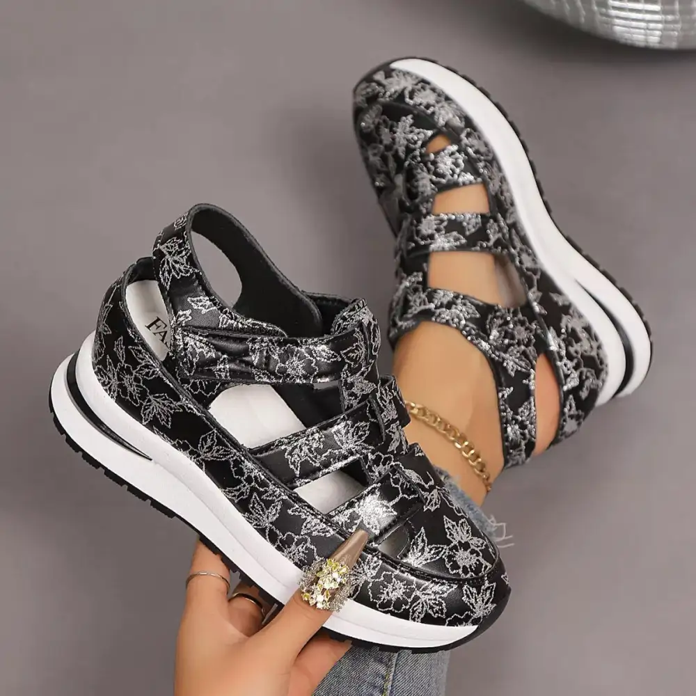 Everyday Cutout Wedge Sandals