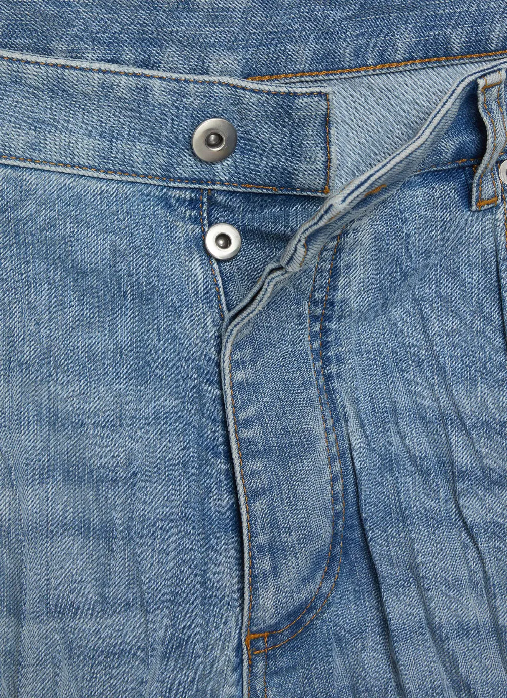 Leisure Daily Straight-Cut Comfortable Light Blue Jeans