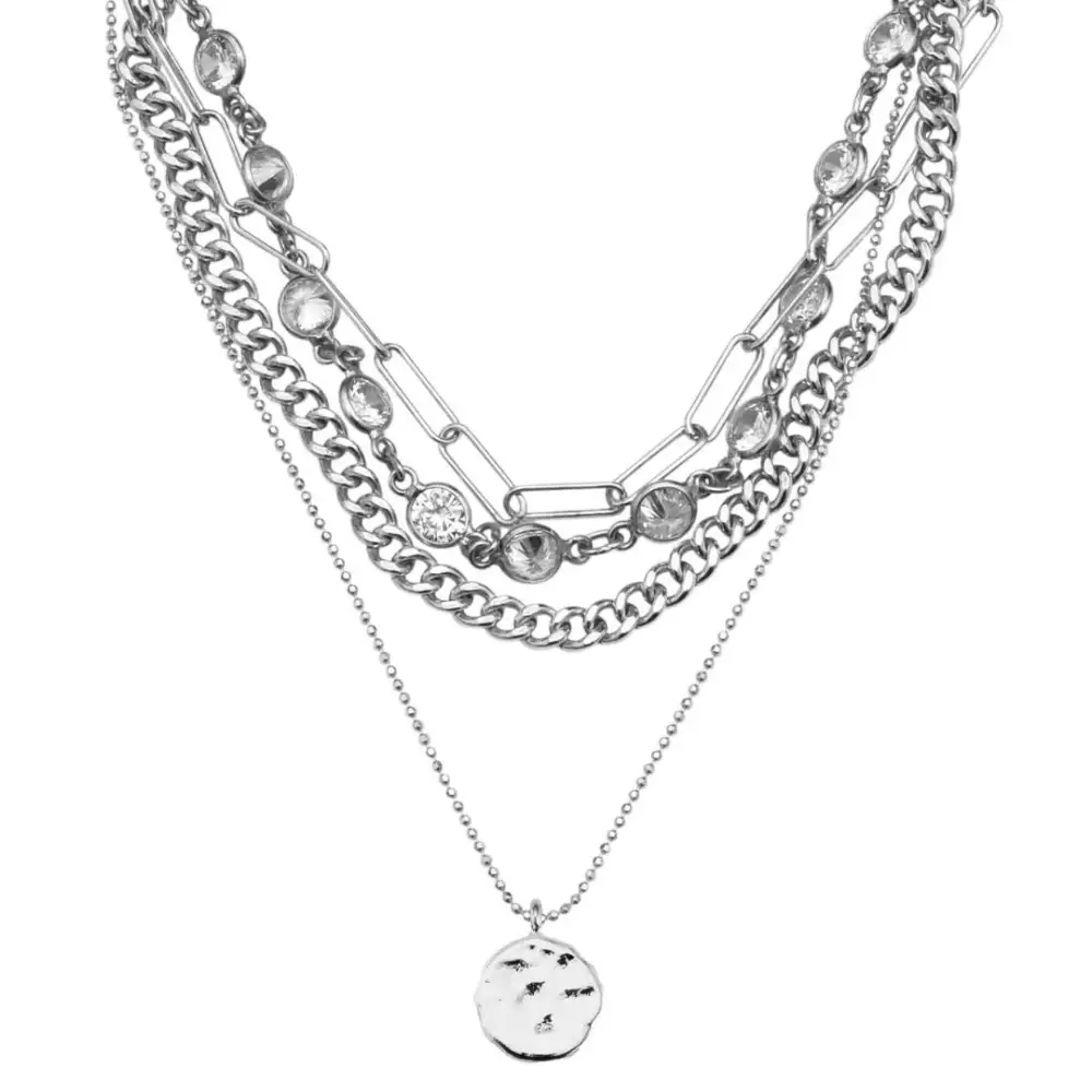 Crystal Layered Necklace
