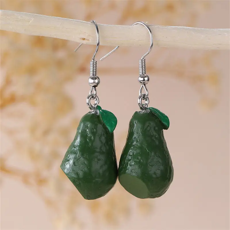 Fruit Resin Statement Earrings