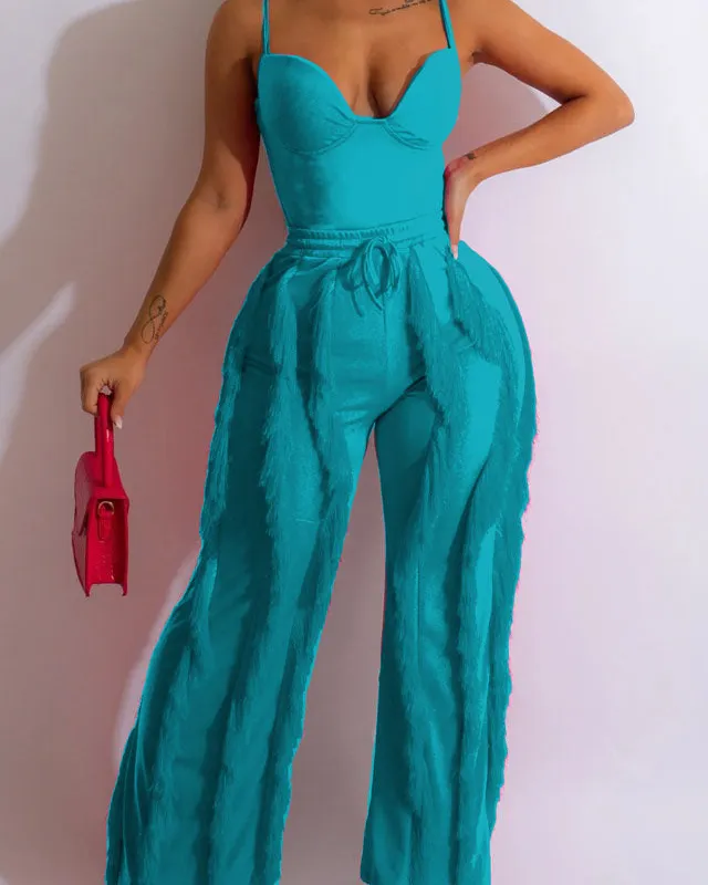 Stretch Fit Adjustable Strap Matching Outfit Set
