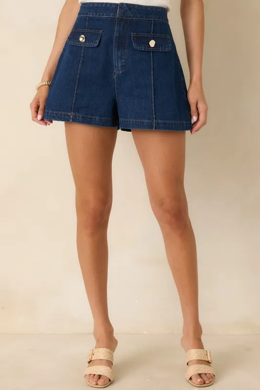 Indigo Denim Shorts