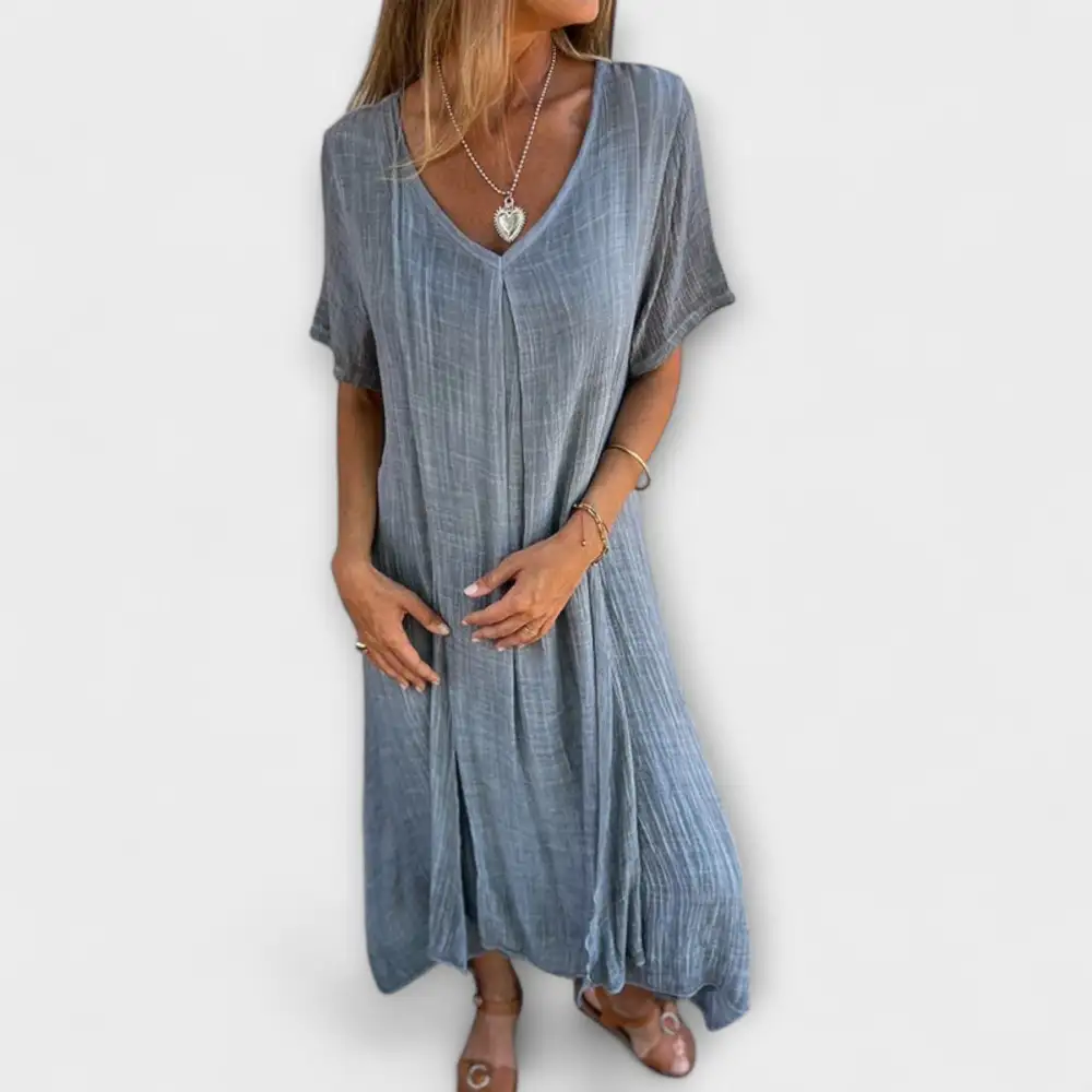 Linen Cotton Casual Dress
