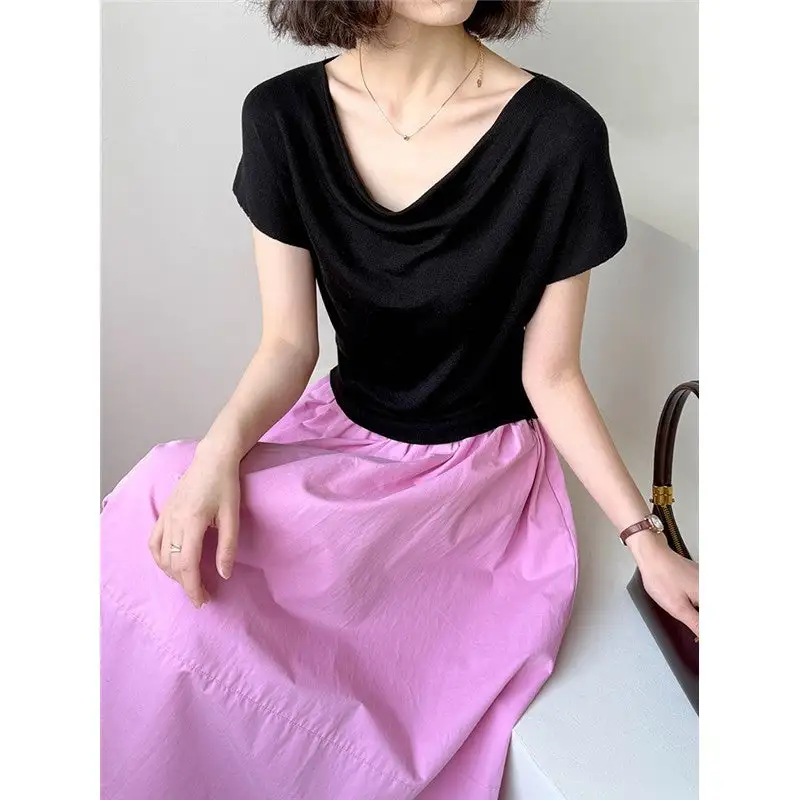 Loose V Neck Short Sleeve T-Shirt