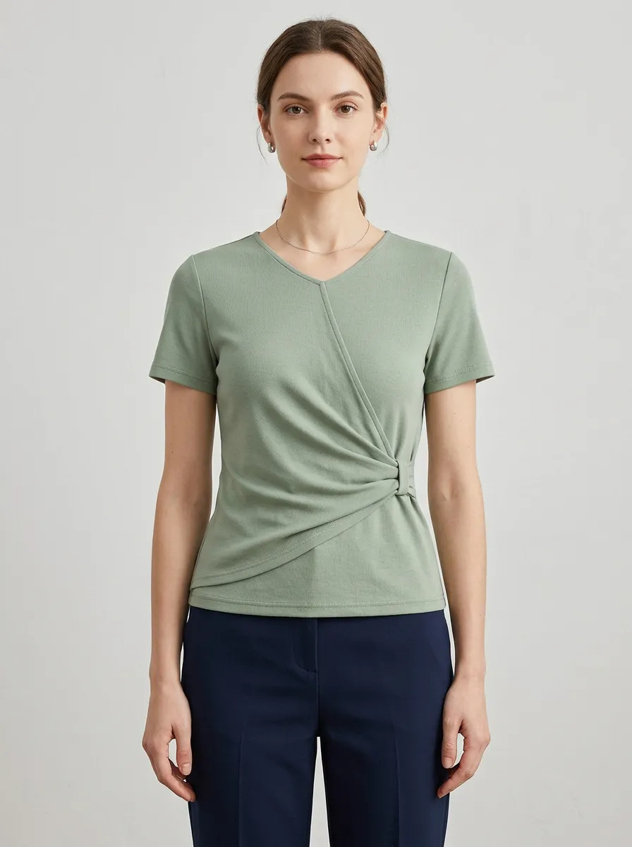 Fitted V-Neck T-Shirt