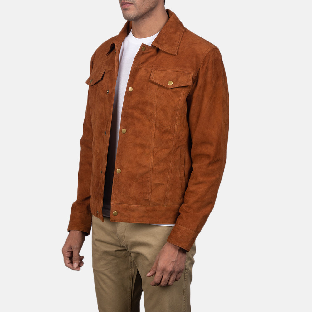 Men's Classic Suede Trucker Jacket
