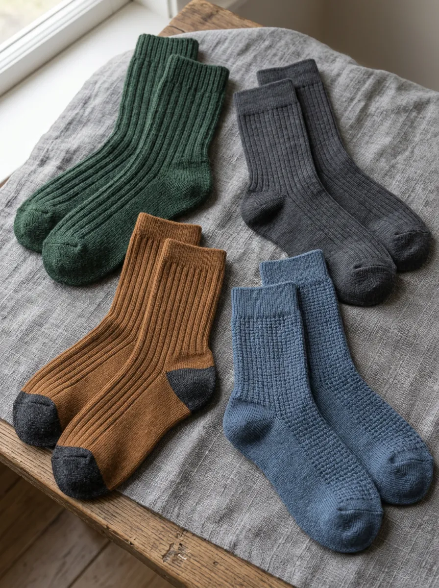 Crew Men's Four Pack Ankle Socks Set