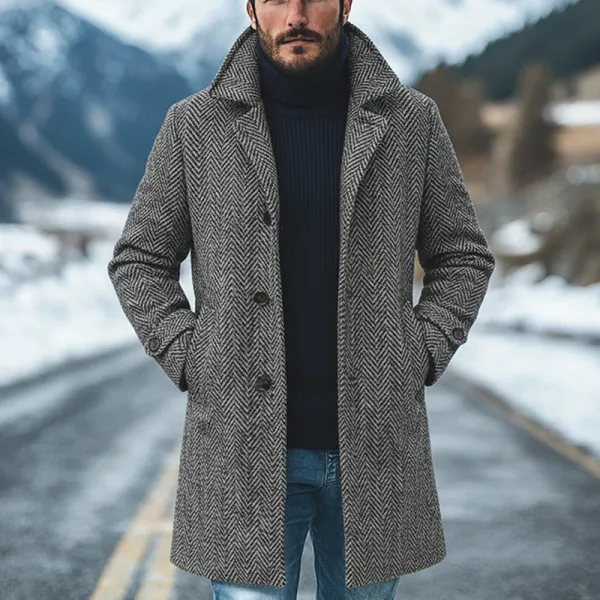 Cargo Pocket Lapel Coat