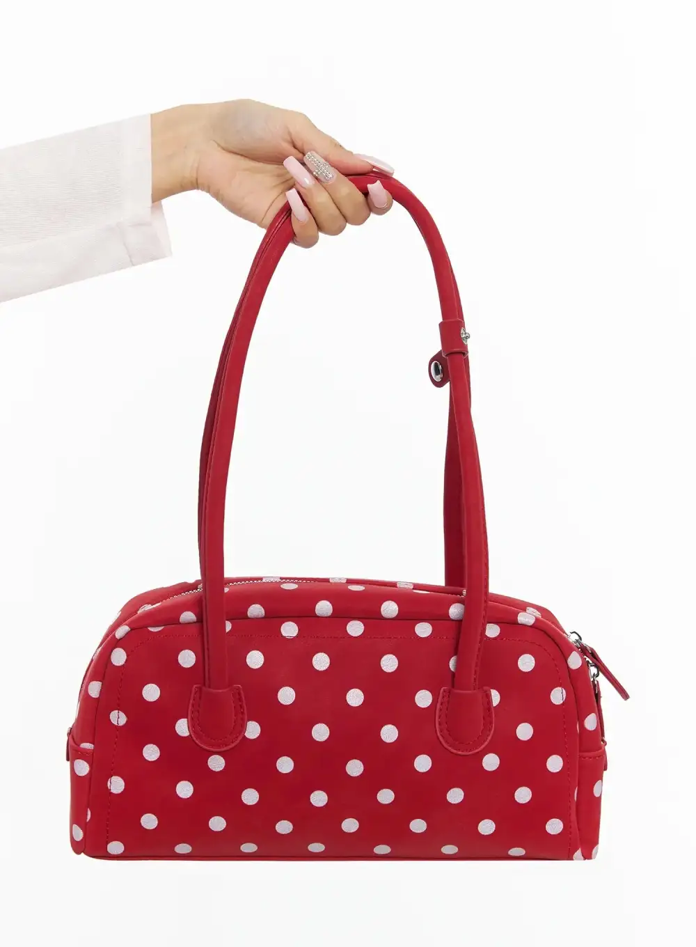 Polka Dot Square Shoulder Purse