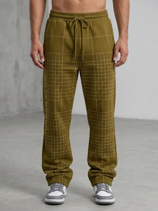 Utility Sweatpants Grid Men's Sweatpants