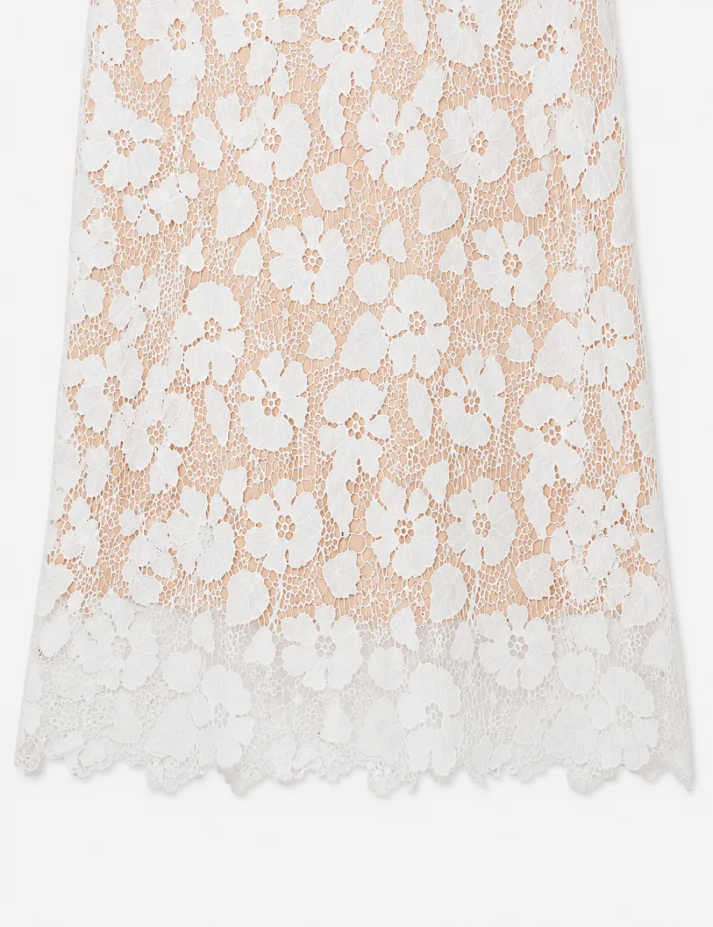 Chic Embroidery Lace Spaghetti Strap Maxi Dress