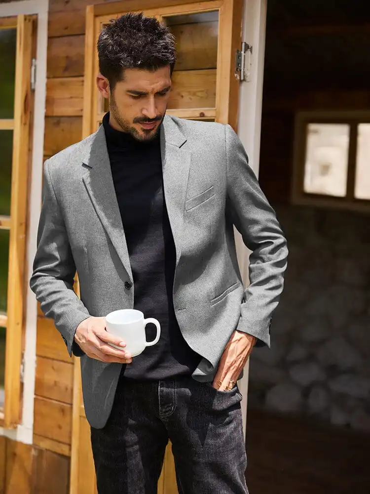 Classic Two Button Suit Jacket