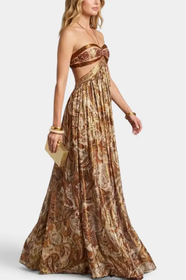 Open-Back Maxi Dress