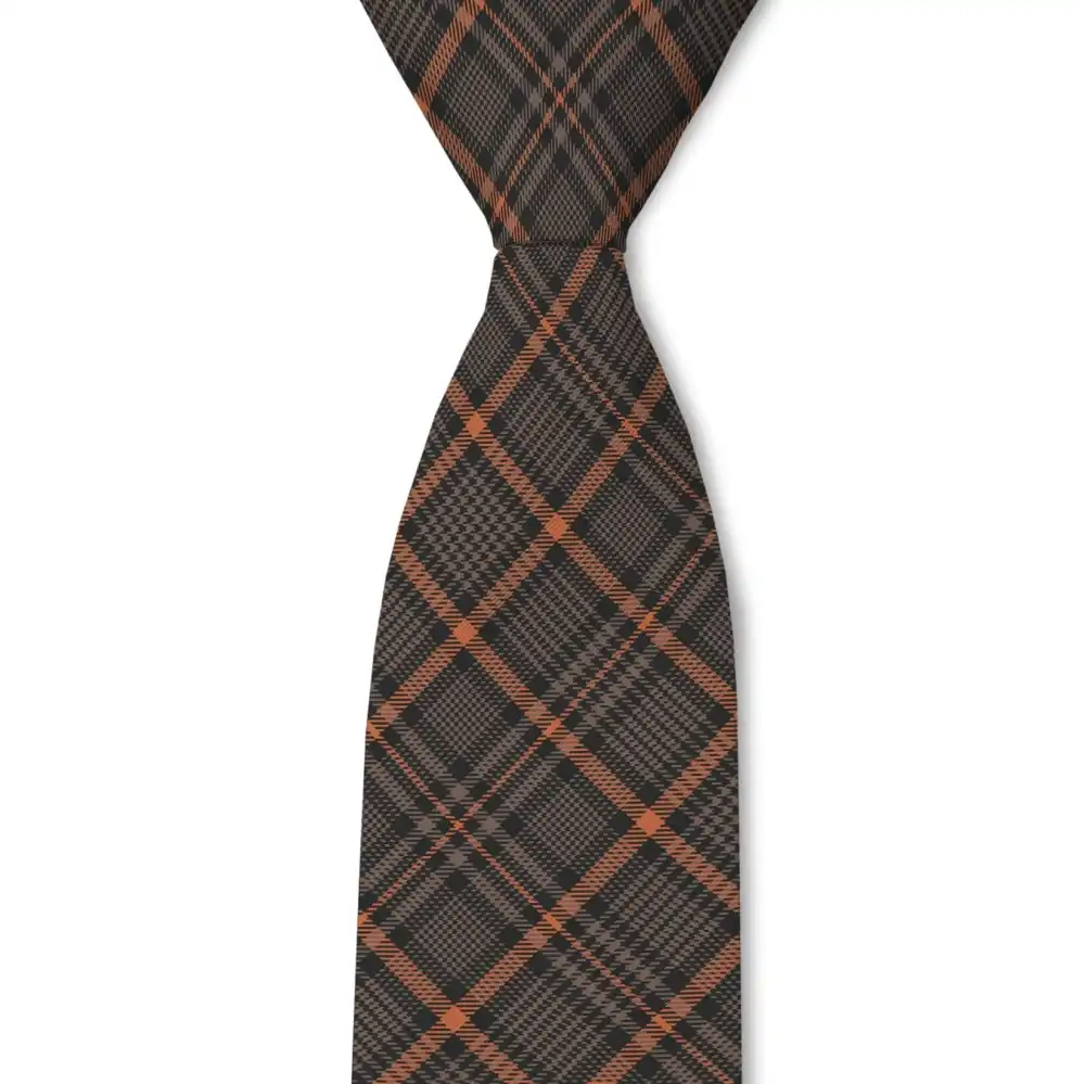 Sharp Plaid Pattern Necktie