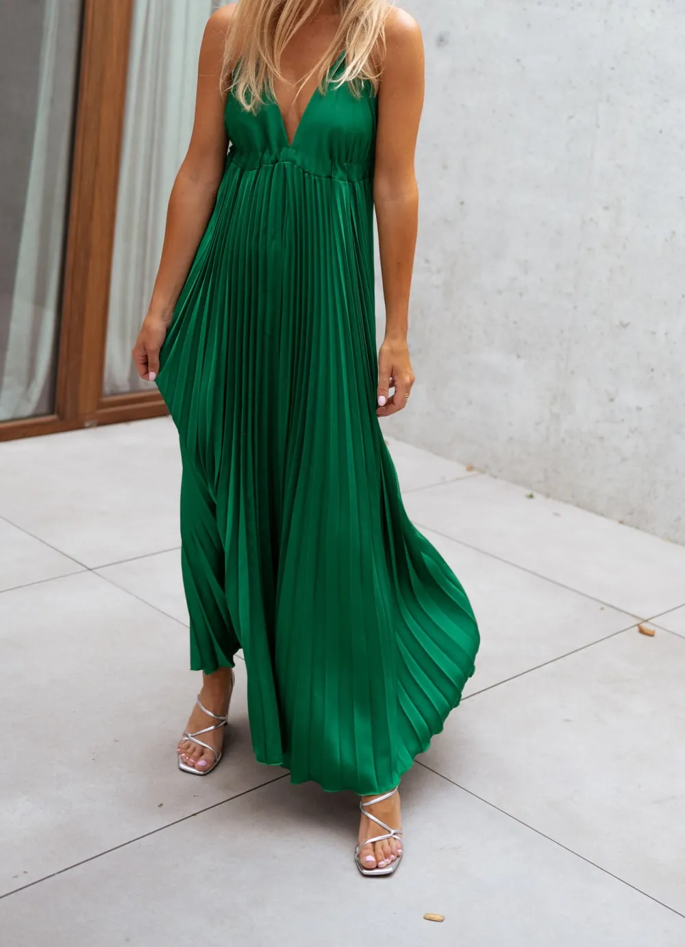 Strappy Open Back Maxi Dress