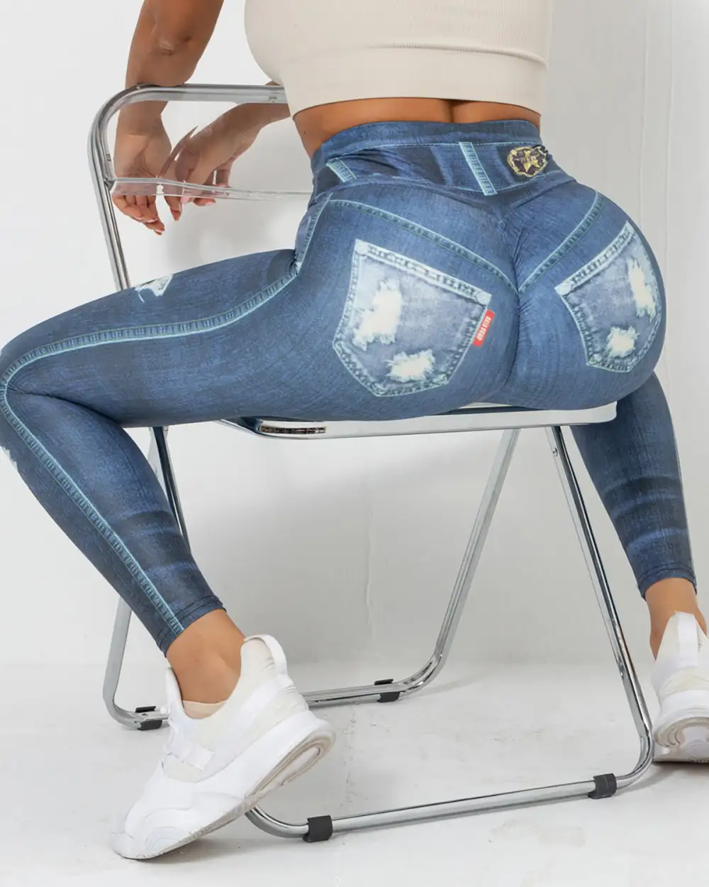 Active Scrunch Denim Leggings