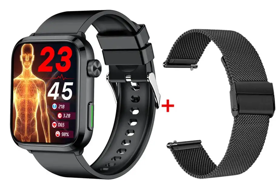 LaserHealth Pro® - Stabilize blood pressure, control blood sugar, uric acid and blood Lipid Smartwatch