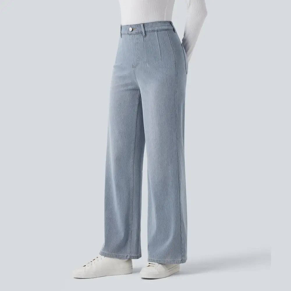 ⏰ TODAY ONLY - High Waisted Tummy Control Wide Leg Jeans