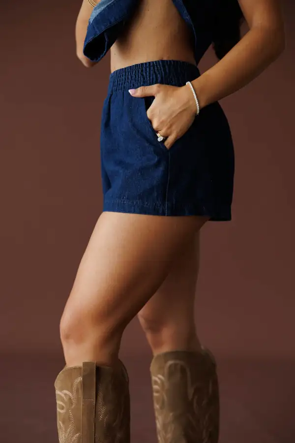 Everyday Cotton Denim Shorts