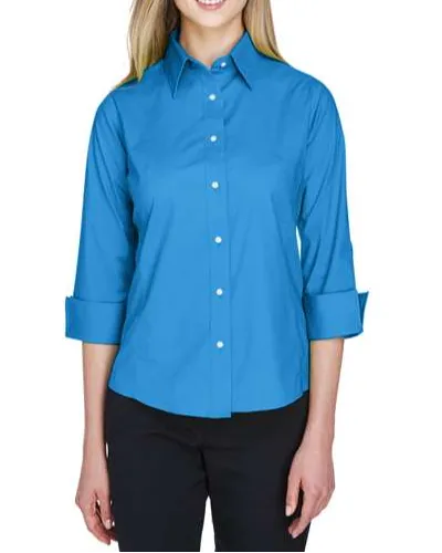 Women's Three-Quarter-Sleeve Poplin Shirt