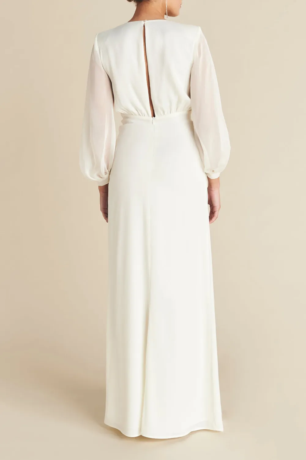 Long Sleeve V-neck Dress