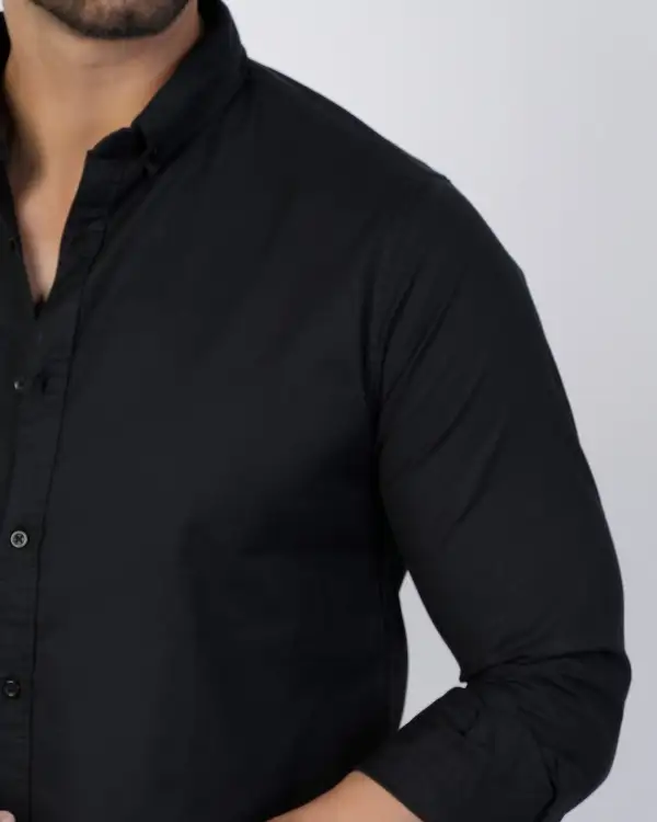Men's Chambray Plain Casual Shirt