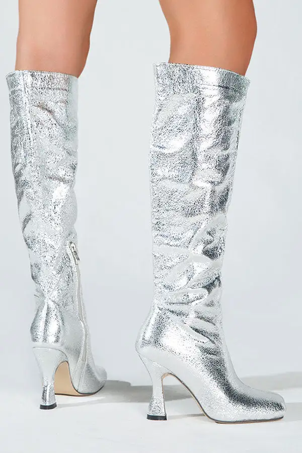 Bright Square-Toe Boots
