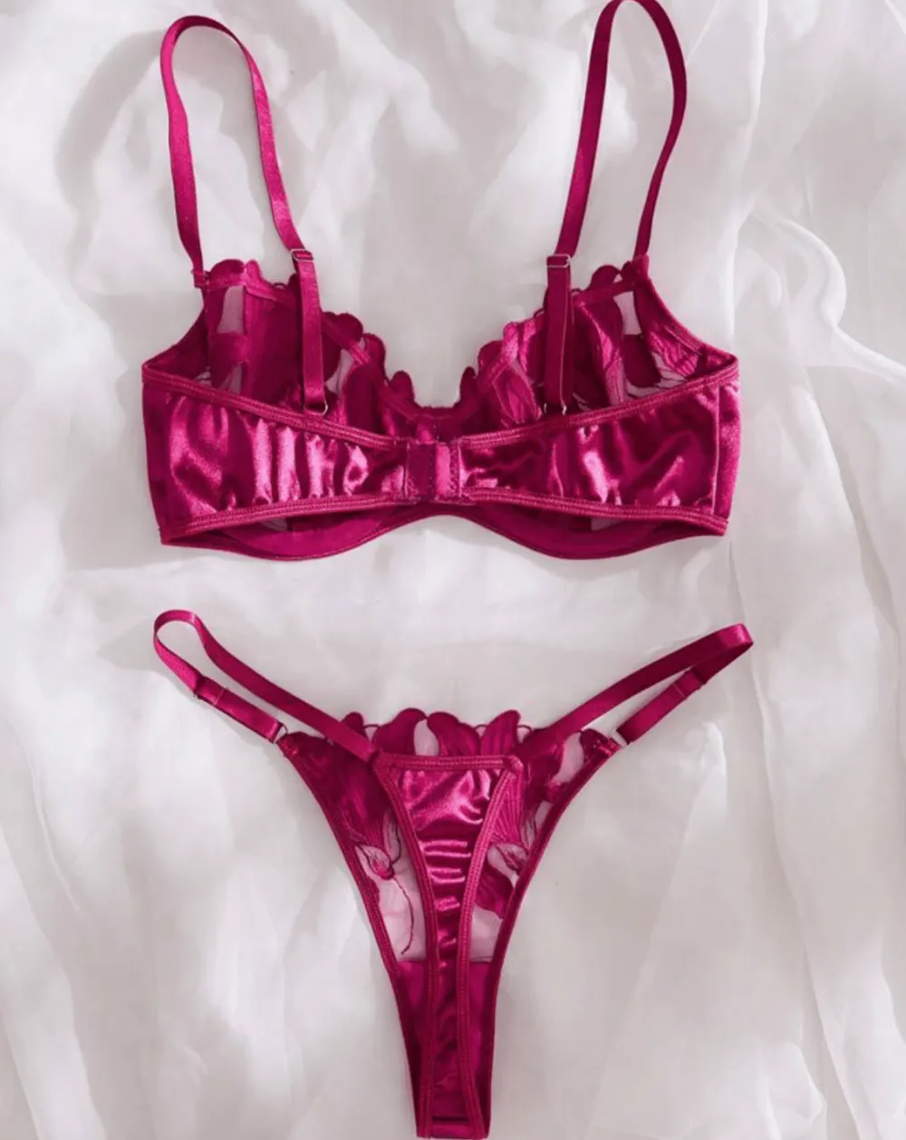 Silk Lace Lingerie Set
