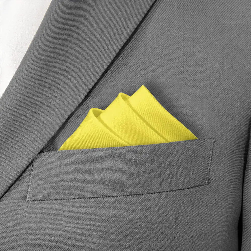 Graceful Dapper Solid Pocket Square