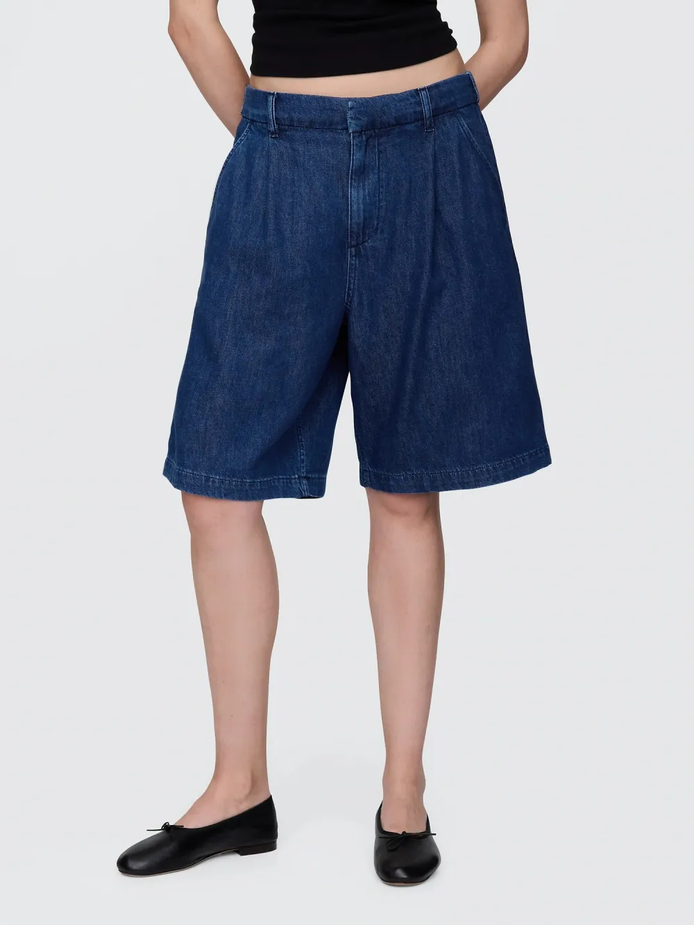 Soft Denim Shorts