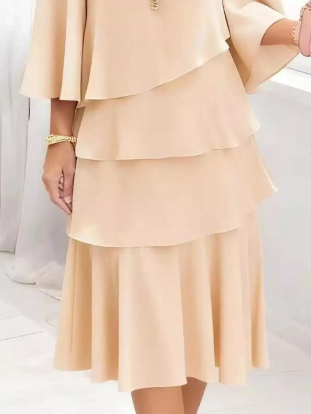 Wearable Cut Ruffle Dress