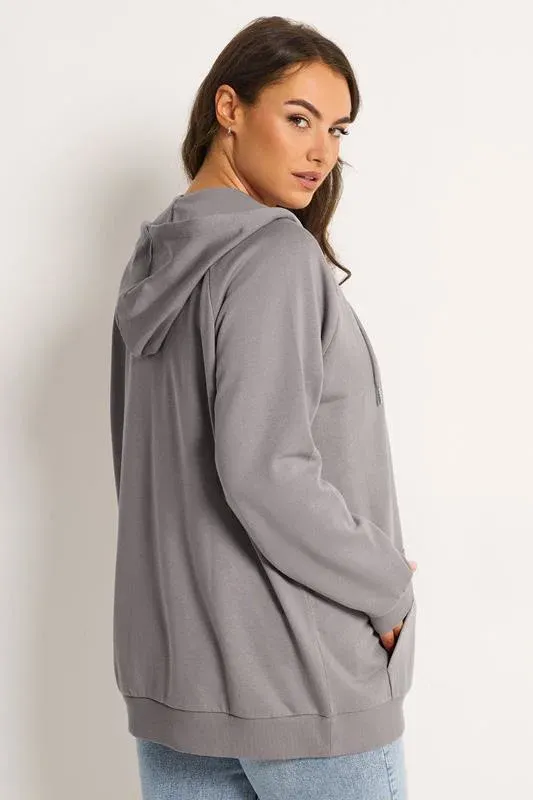 Mauve Purple Essential Zip Through Hoodie